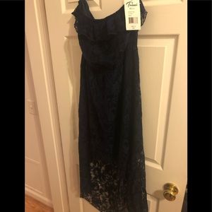 Strapless high low dress